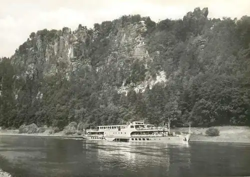 Sailing & navigation themed postcard Sachs Schweiz paddle ship
