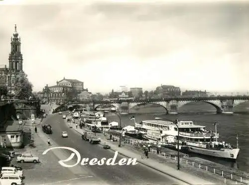 Sailing & navigation themed postcard Dresden cruise ship