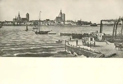 Sailing & navigation themed postcard Stralsund citadel Sailing Vessels