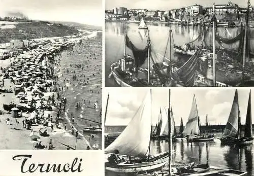 Sailing & navigation themed postcard Termoli fishing boats Sailing Vessels