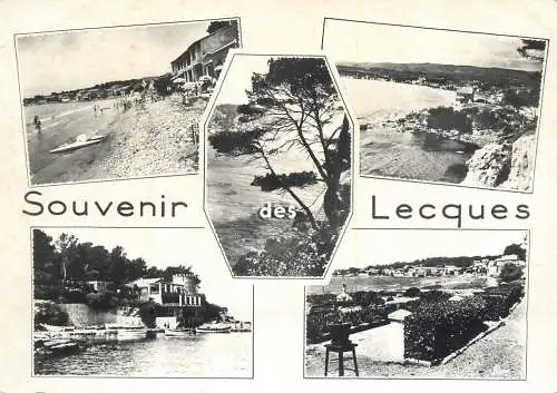 Sailing & navigation themed postcard Lecques boats ships