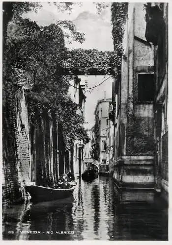 Sailing & navigation themed postcard Venice Rio Albrizzi boat