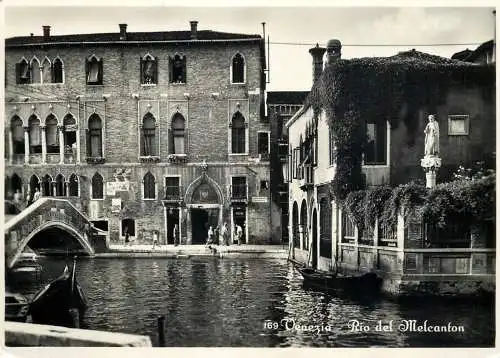 Sailing & navigation themed postcard Venice Rio del Melcanton gondola