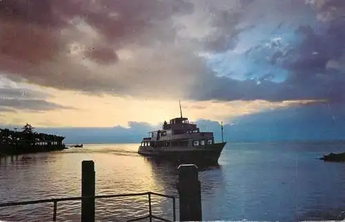 Sailing & navigation themed postcard ships Lac Leman