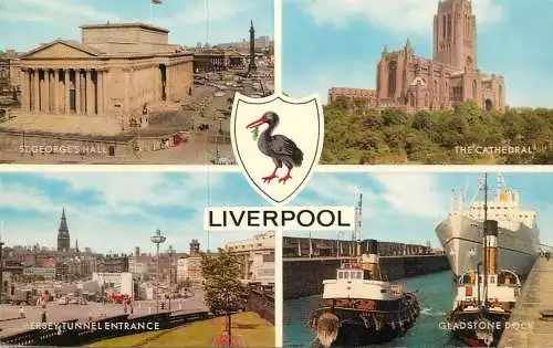 Sailing & navigation themed postcard UK Liverpool ecluse ship