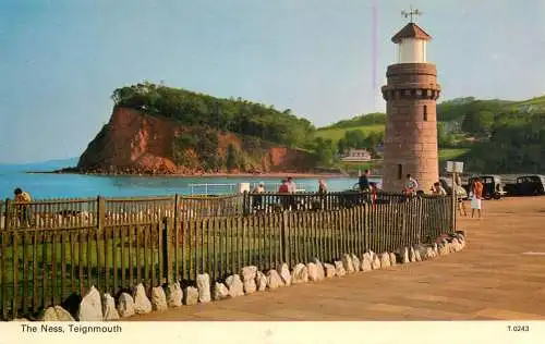 Sailing & navigation themed postcard Teignmouth lighthouse Ness