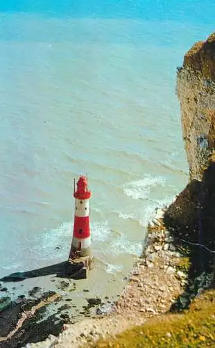 Sailing & navigation themed postcard Eastbourne lighthouse 1987