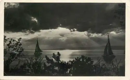 Sailing & navigation themed postcard Balaton Sailing Vessels