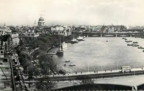 Sailing & navigation themed postcard London Thames barge ships