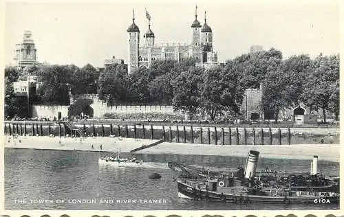 Sailing & navigation themed postcard London Thames barge ship