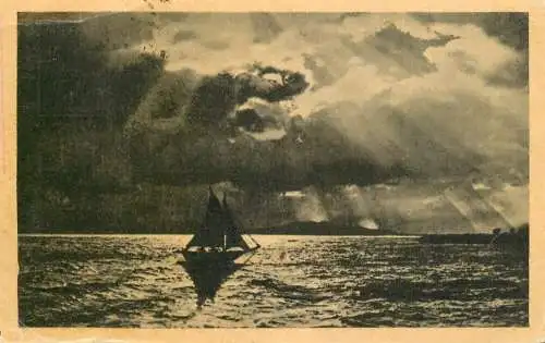 Sailing & navigation themed postcard Balaton Sailing Vessels