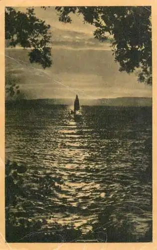 Sailing & navigation themed postcard Balaton Sailing Vessels