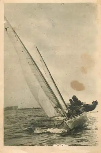 Sailing & navigation themed postcard Mamaia Siut Ghiol sailing vessel