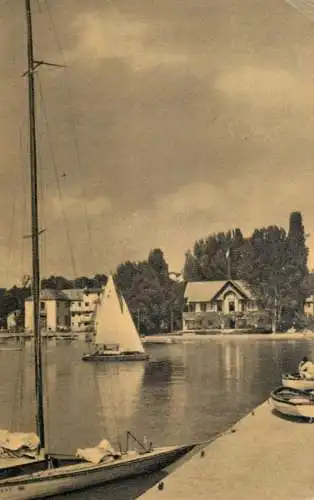 Sailing & navigation themed postcard Hungary Balaton sailing vessel