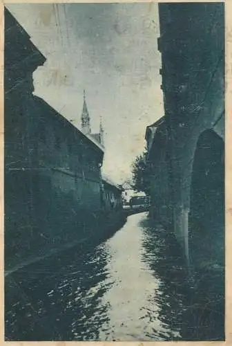 Sailing & navigation themed postcard Romania Caransebes chanel