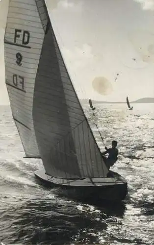 Sailing & navigation themed postcard Sailing Vessels Hungary Balaton