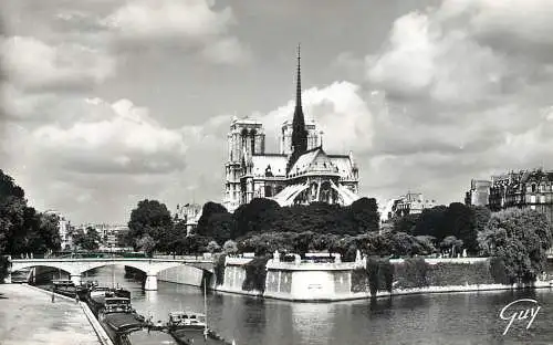 Sailing & navigation themed postcard Paris Seine barges