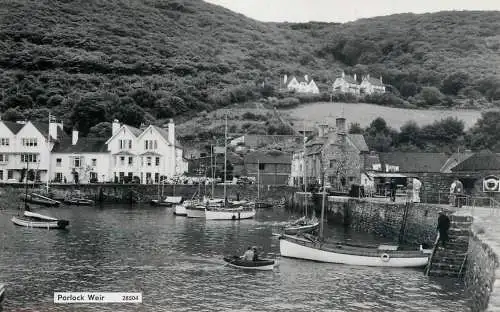 Sailing & navigation themed postcard Porlock Weir pier Sailing Vessels
