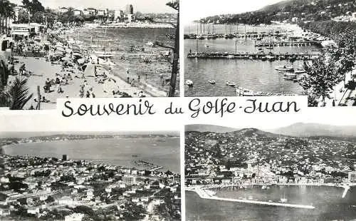 Sailing & navigation themed postcard Golfe Juan pier Sailing Vessels