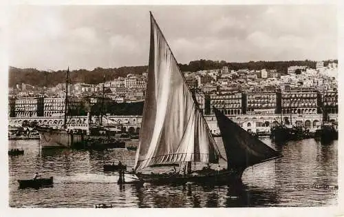 Sailing & navigation themed postcard Alger Sailing Vessels