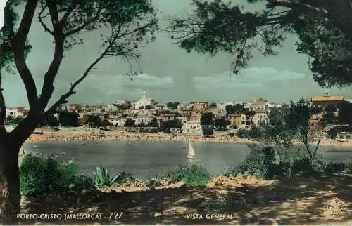 Sailing & navigation themed postcard Mallorca Porto Cristo sailing vessel