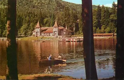 Sailing & navigation themed postcard Tusnad Ciucas lake