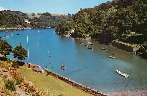 Sailing & navigation themed postcard UK Dartmouth Warfleet Creek boats