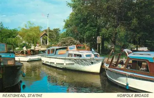 Sailing & navigation themed postcard UK Norfolk boat chanel