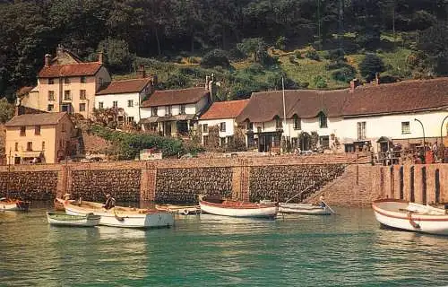 Sailing & navigation themed postcard UK Lynmouth Mars Hill lifeboat