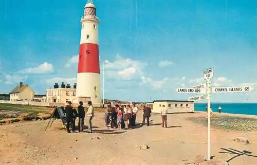Sailing & navigation themed postcard UK Dorset Portland Bill lighthouse