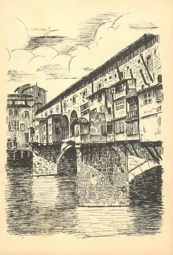 Italia cartolina postale Firenze Ponte Vecchio