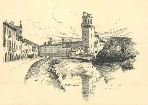Italia cartolina postale Padova Torre dell' Osservatorio