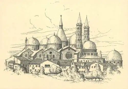 Italia cartolina postale Padova Basilica di S. Antonio