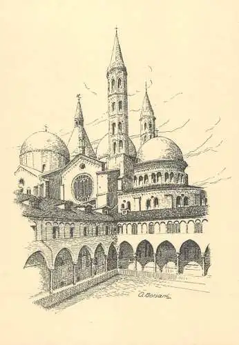 Italia cartolina postale Padova Basilica di S. Antonio