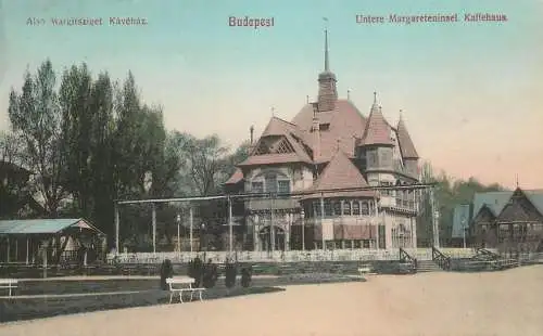 Postcard Hungary Budapest Margitsziget