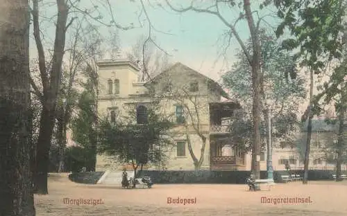 Postcard Hungary Budapest Margitsziget
