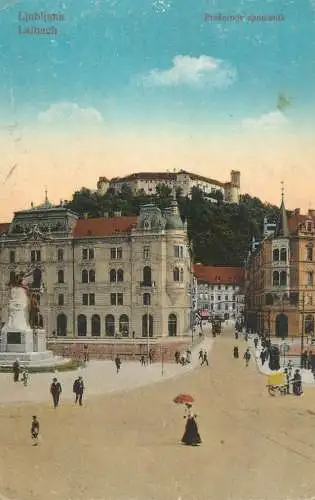 Postcard Slovenia Ljubljana laibach