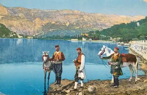 Postcard Croatia Raguse Ombla traditional costumes