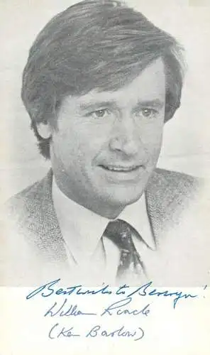 Actor William Roache as Ken Barlow in movie "Coronation Street"