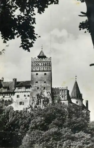 Romania vedere din Bran - Cetatea monument istoric sec XIV