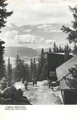 Postcard Romania Cabana POstavarul Piatra Craiului