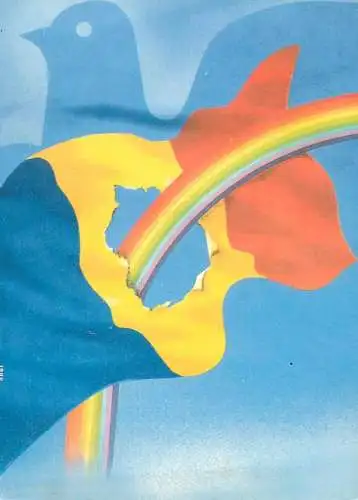 Alianta pentru pace din Romania - Desen: N. Nobilescu 1990