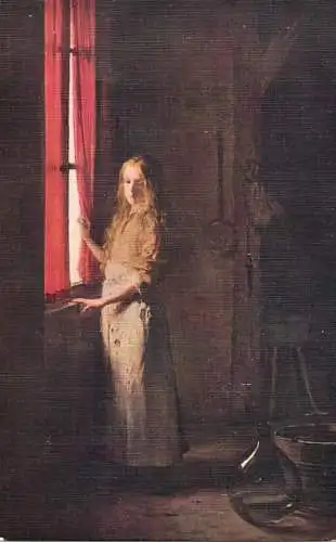 Fine art postcard painting J. Bail cinderella
