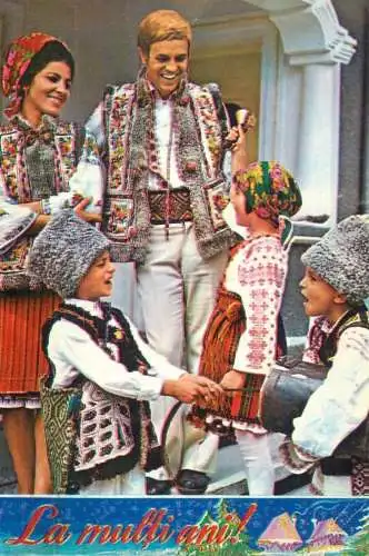 Postcard Stage & screen stars postcard ACIN Romania Irina Loghin Benone Sinulescu