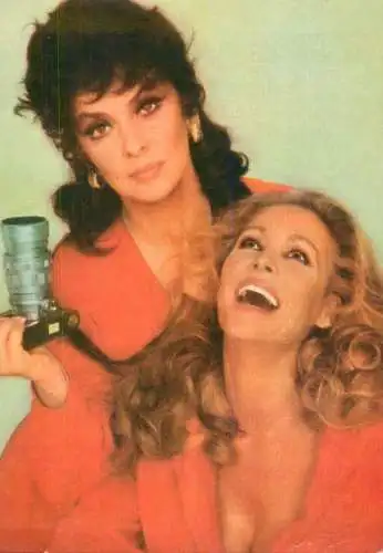 Postcard Stage & screen stars postcard ACIN Romania Gina Lollobrigida Ursula Andress