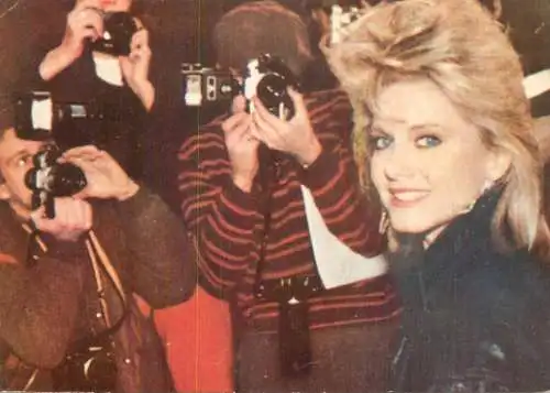 Postcard Stage & screen stars postcard ACIN Romania Olivia Newton John