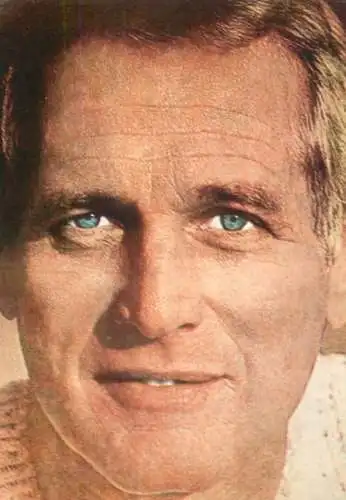 Postcard Stage & screen stars postcard ACIN Romania Paul Newman