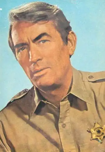 Postcard Stage & screen stars postcard ACIN Romania Gregory Peck