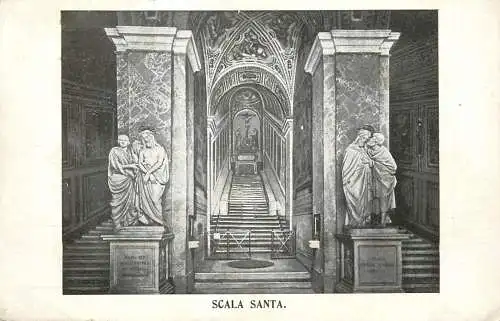 Postcard religious card Scala Santa