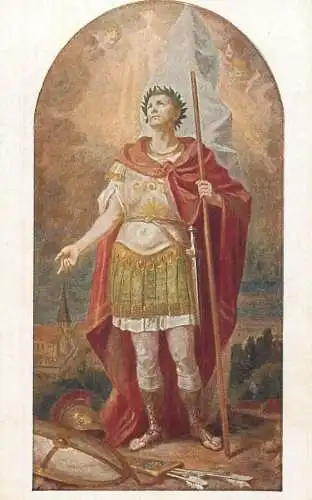 Postcard religious card Bonifaz Locher S. Mauritius